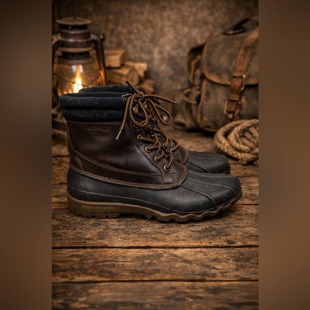 Sperry Men's Avenue Duck Boot, BROWN Size 9 EUC